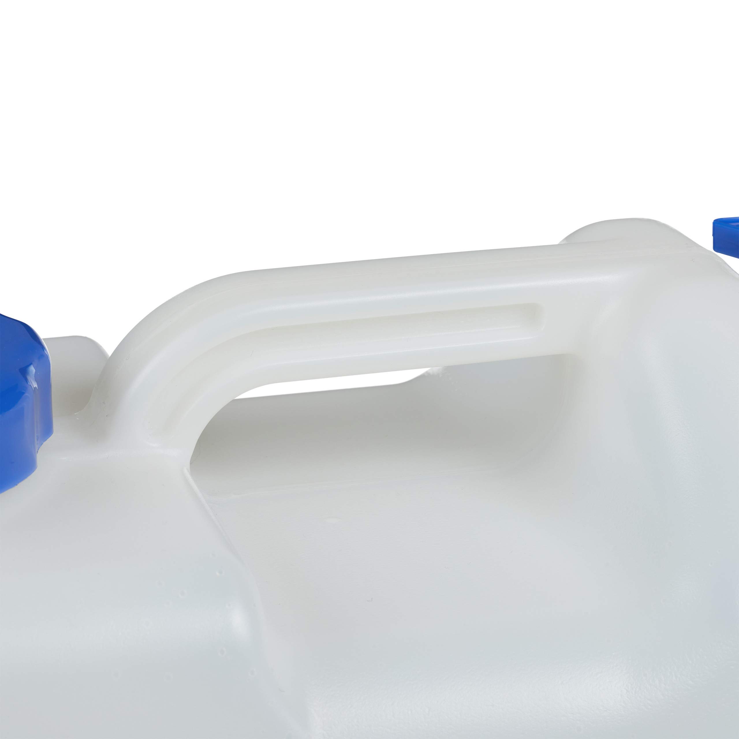 Relaxdays Jerricane d’Eau avec Robinet, Couvercle à Visser, bidon à Eau de Camping, 18 L, sans BPA, Blanc