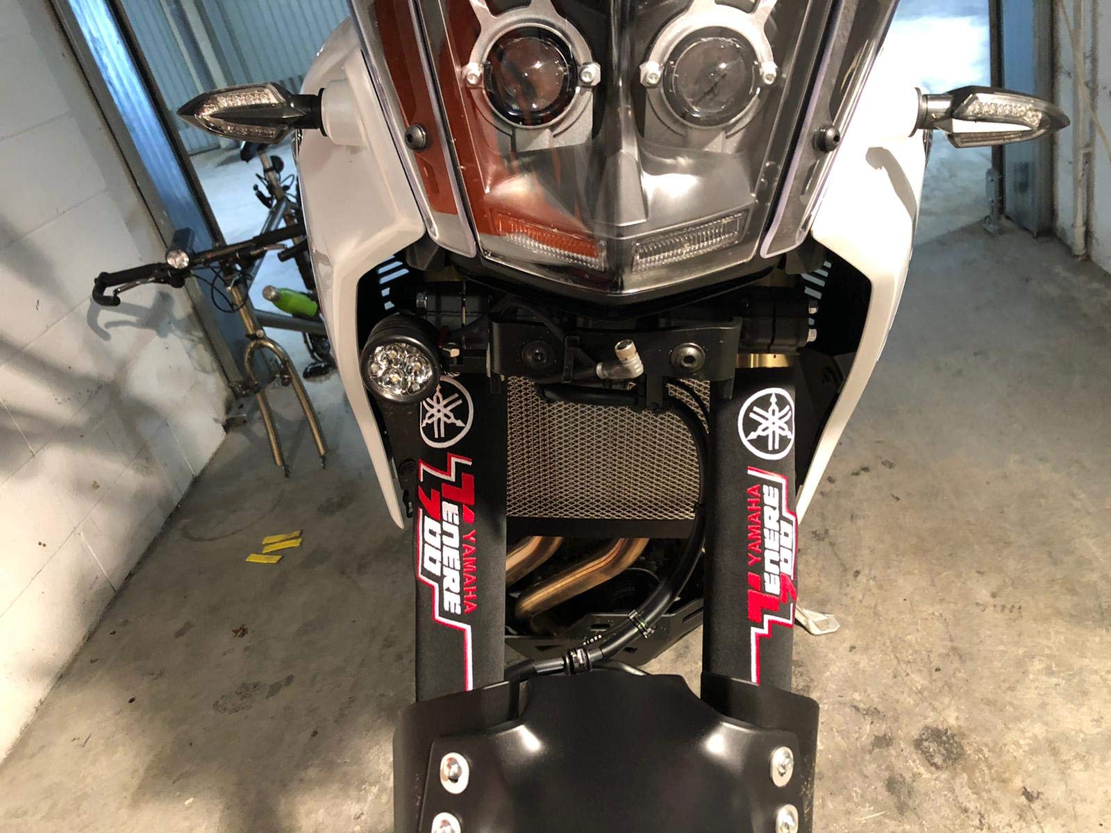 Copristeli Per Forcella BMW GS 1200 ADV - 2 Coppie, Neoprene Ricamato, Chiusura In Velcro - Foto 7