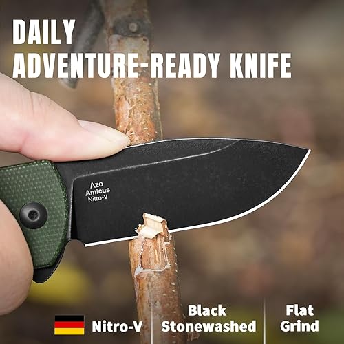Miniatura 9 de Kizer Amicus EDC - Cuchillo plegable de bolsillo con hoja de acero 9Cr18MoV de 2.95 pulgadas, cuchillo de bolsillo pequeño con clip reversible de