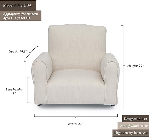 Miniatura 2 de Sillón personalizado para niños pequeños, mecedora tapizada con personalización, silla para niños pequeños con nombre personalizado, cómodo sillón