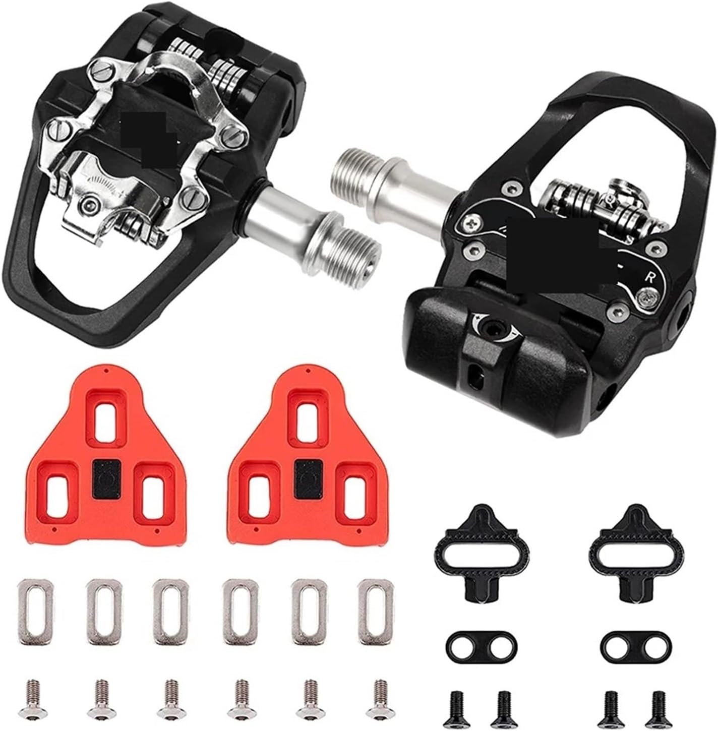 BUCKLOS Bike Dual Function Self-Lock Pedal 9/16'' Bicycle Locking Pedals for Look Sealed Bearing Clipless Pedals PD-M317