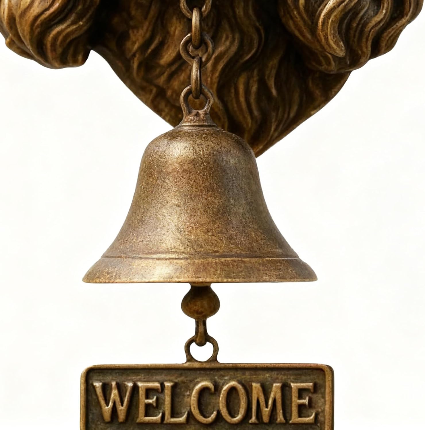 Various Dog Welcome Doorbells,Vintage Rustic Animal-Themed Decorative Doorbells - Dog Head Bell Wall Decoration | for Gate Porch Yard Home Security Room