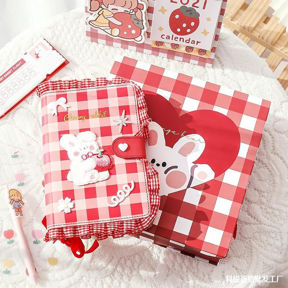 Amazon.co.jp: ノート 手帳 記録 クマ ウサギ メモ帳 6穴 A6日記帳