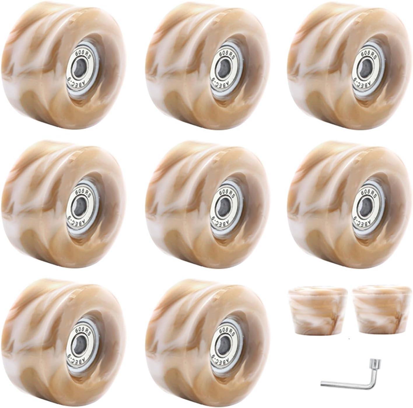 Double Row Skating Skateboard Quads Skate Replacement Roller Skate with Wrench Quads Roller Skate