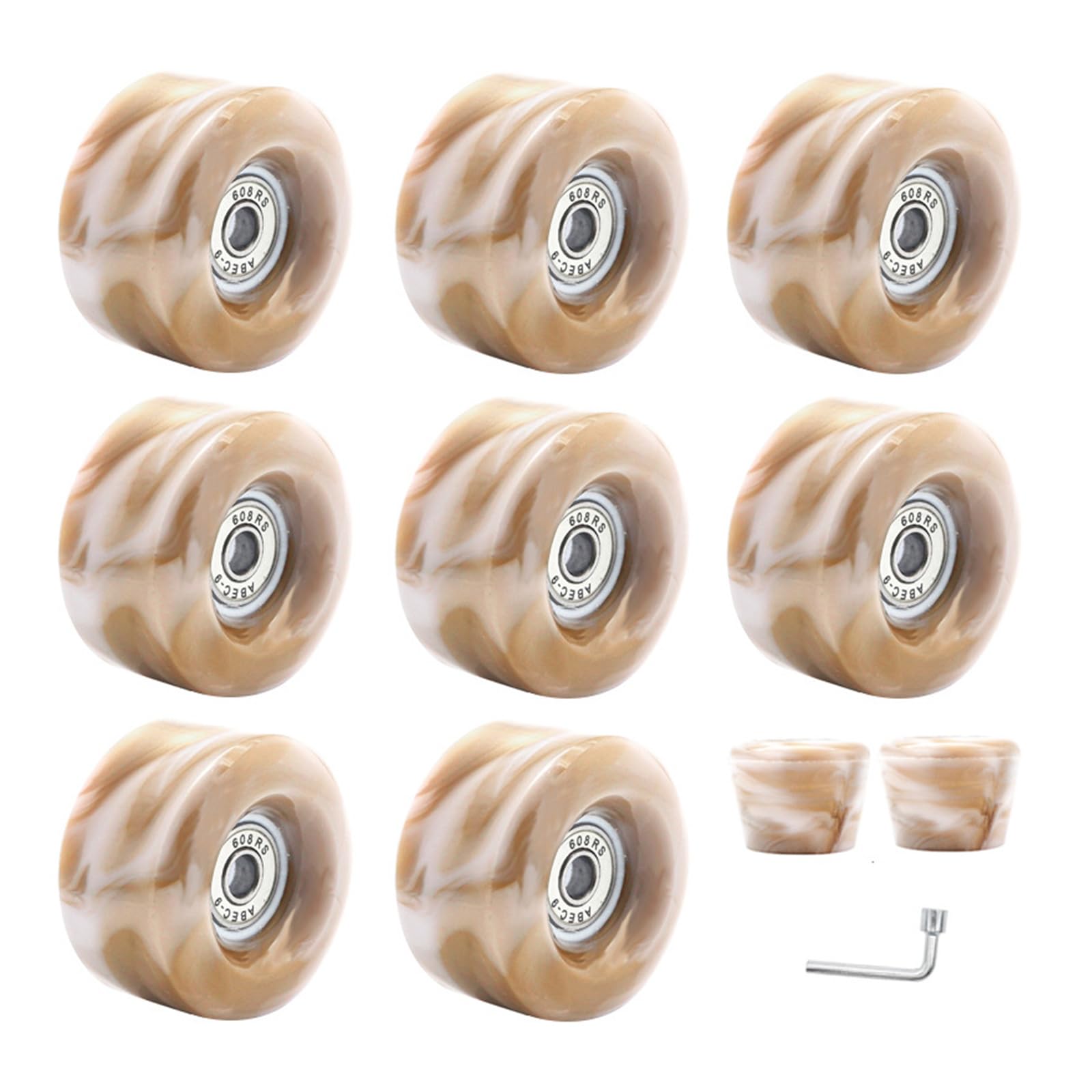 Skateboard With Bearings Roller Skate Set Double Row Roller Skate Accessories Quads Skate Replacements