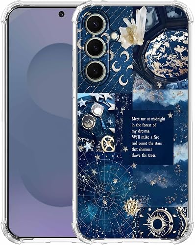 AOSSXIN Vintage Celestial Sun Moon Star Collage Phone Case f