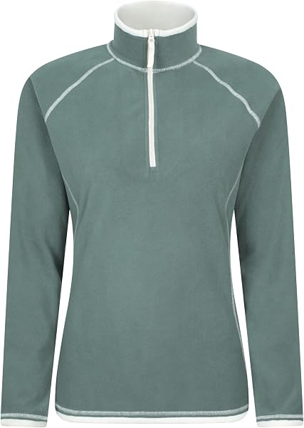 Mountain Warehouse Montana Womens Microfleece Breathable Ladies Sweater, Quick Drying Pullover, Warm Fleece Jacket, Half Zip - Anti-Pill, Lightweight, Purple, Medium - 4