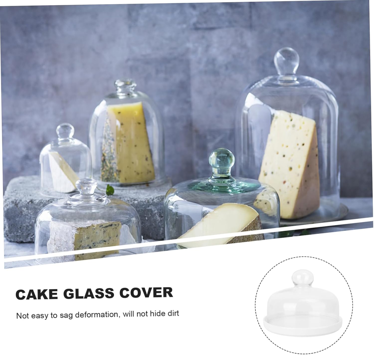 1 Set Round Cake Tray with Cover and Dishwasher Safe for Cakes Desserts and Snacks Stylish and Sturdy Design for Home Use