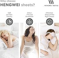 Vista 134 de HENGWEITEXT 18 Inch Cal King Sheets Deep Pocket,4 Piece Sheet Set Breathable and Cooling,Microfiber Sheet Set Deep Pocket,Wrinkle Free Shrinkage &