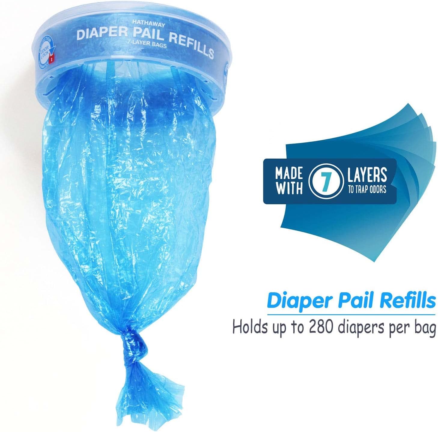 Refill Bags Enhanced Odor Control Diaper Pail Refills