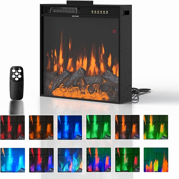 Chimenea Eléctrica 60 cm con Control Remoto y Pantalla Táctil miniatura 6