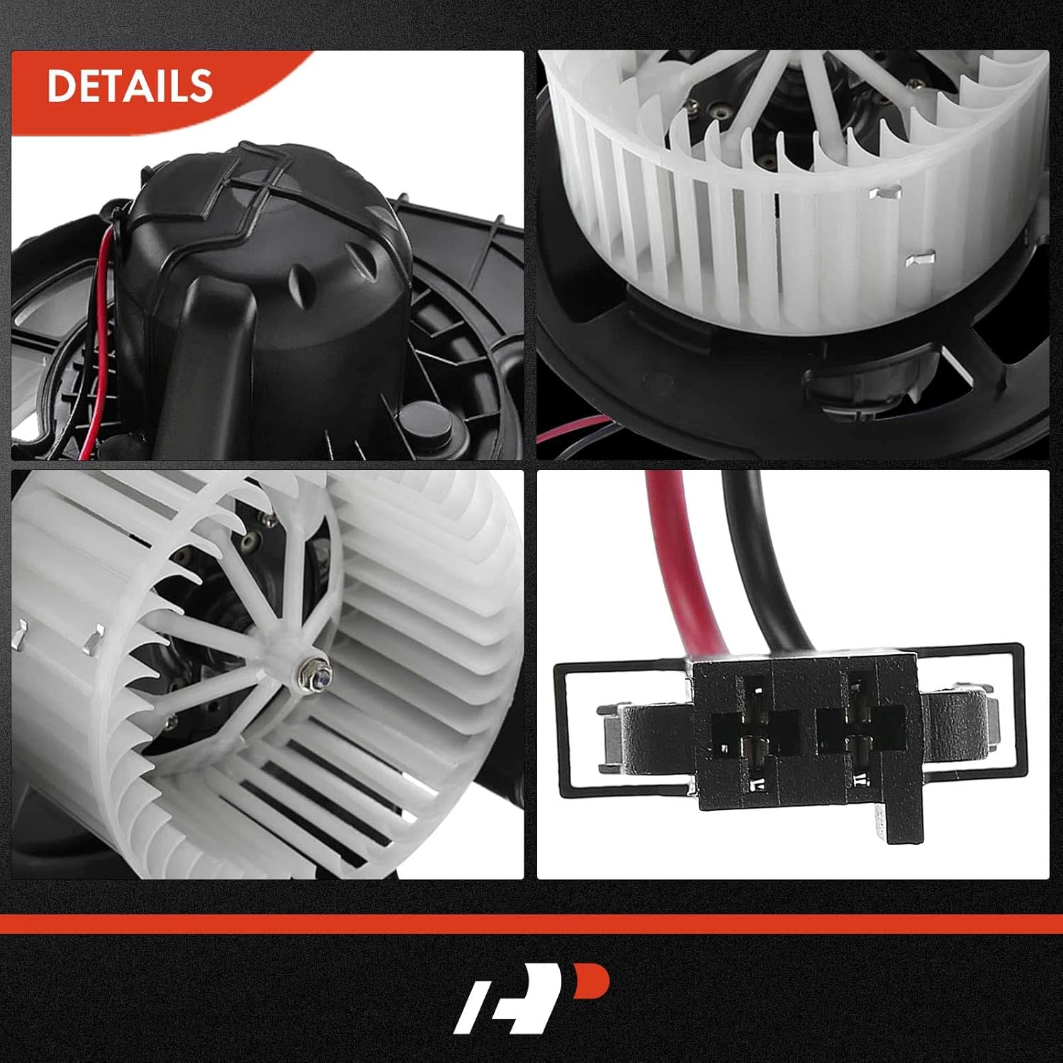 A-Premium Front HVAC Heater Blower Motor Compatible with BMW X5 2007-2013, X6 2008-2014, 3.0L 4.4L 4.8L - Replace# 64119245849
