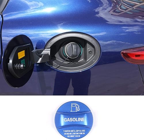 Miniatura 9 de CHEYA Tapa del depósito de combustible de aleación de aluminio para accesorios Alfa Romeo Giulia Stelvio 2017-2020 (rojo)