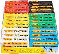 Vista 2 de Jovi - Pack de Plastilina, Arcilla de Modelado Reutilizable y Sin Secar, 24 Barras de Plastilina de 1.75oz, 100% a Base de Vegetales, Surtido de 6 6