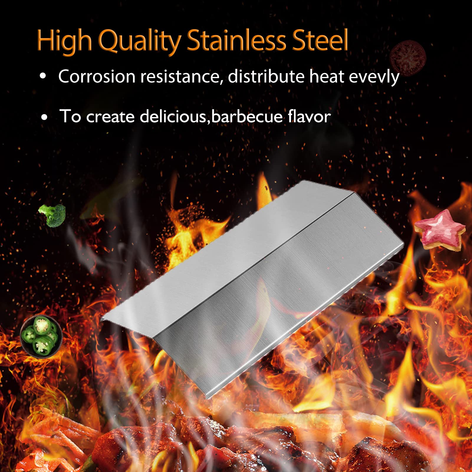 Adviace Pièces De Rechange Pour Nexgrill 820-0033, Megamaster 820-0033M, Master Forge 820-0033 Grils à Gaz, Brûleur Principal Et Plaques Chauffantes Pour Barbecue Nexgrill 820-0033 2 Brûleurs