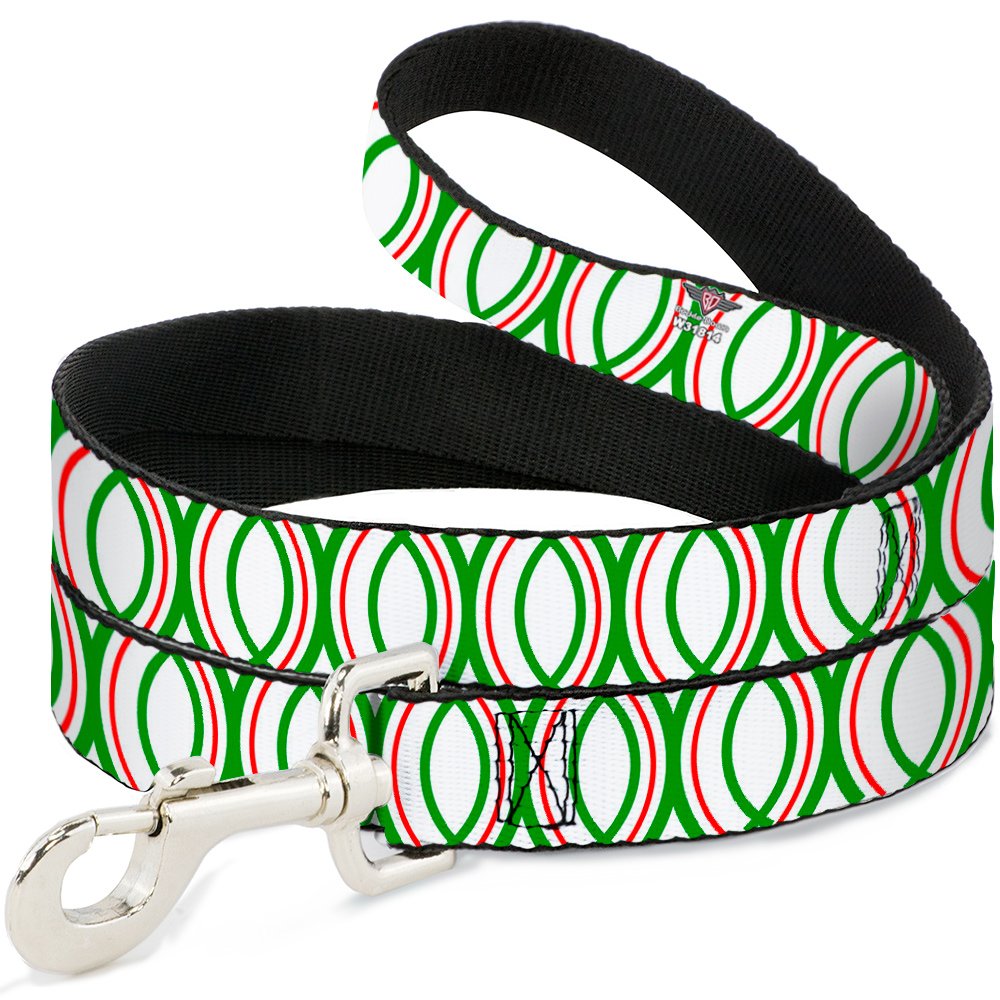 Laisse pour chien Buckle Down d'une finition premium 6 pieds x 3,8 cm pour grands chiens