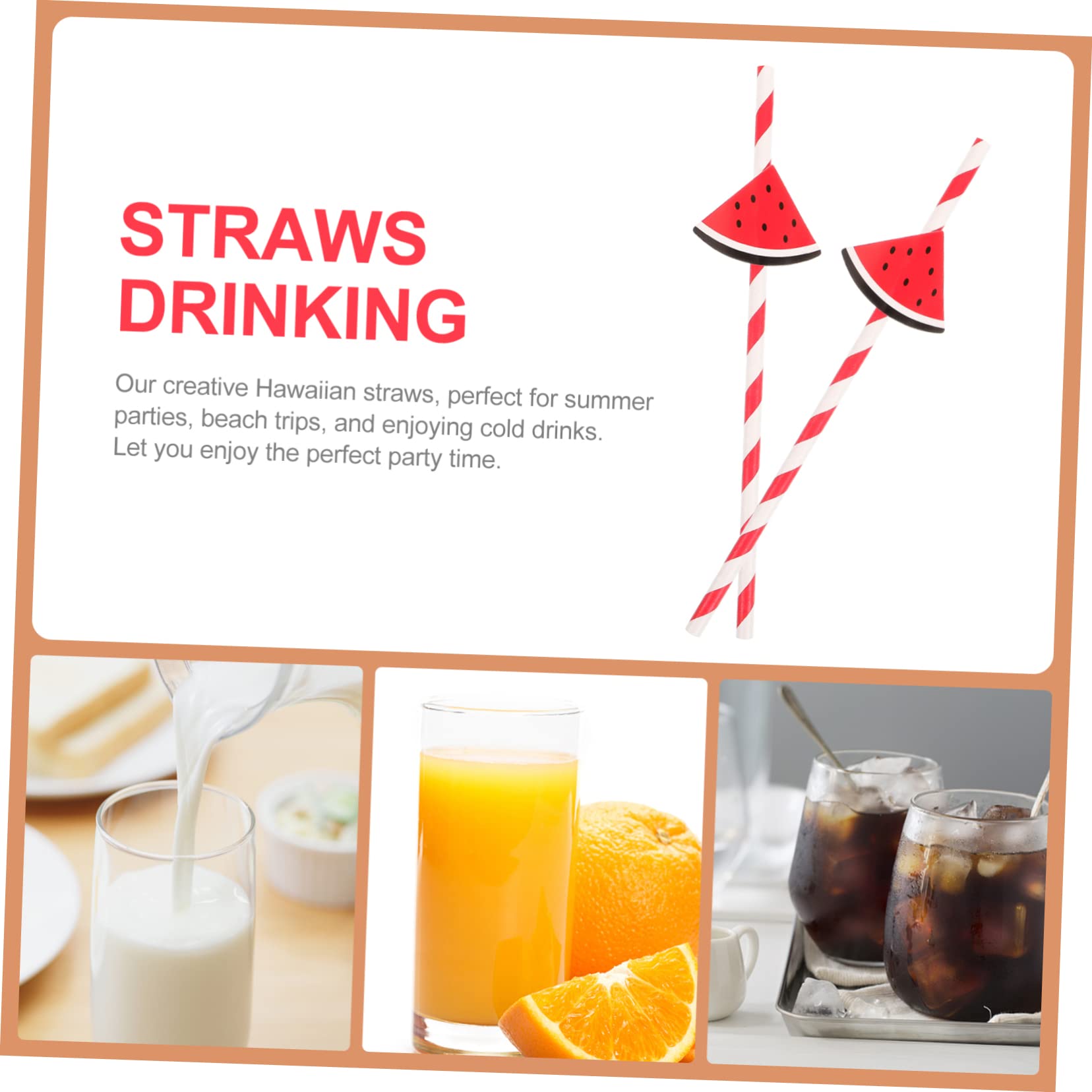 FOMIYES De Verano Con Diseño De Para Cócteles Divertidas Y Coloridas Para Fiestas Y Bebidas De Verano 30 Piezas X 4