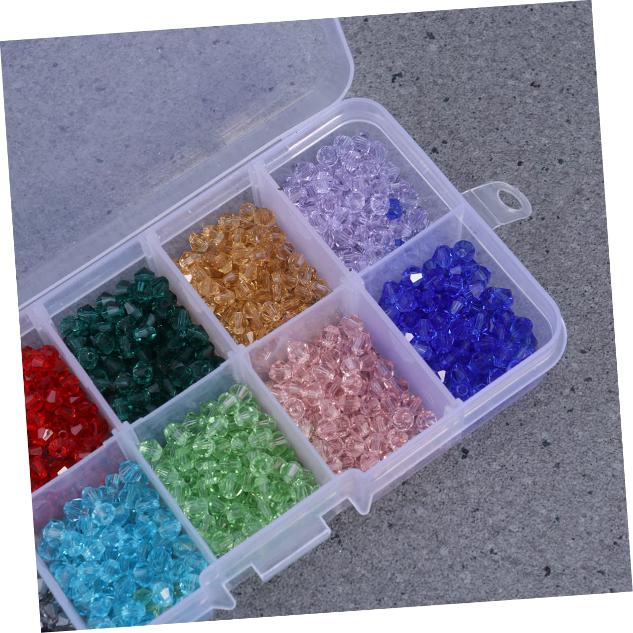 SHINEOFI 3000stücke Rhombus Glasperlen Farben Mit Aufbewahrungsbox Für Schmuckherstellung Armbänder Und Basteln