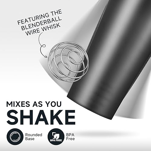 Miniatura 3 de AMZCHEF Botellas portátiles del jugo, botella de la coctelera de los deportes con la bola del batidor del acero inoxidable