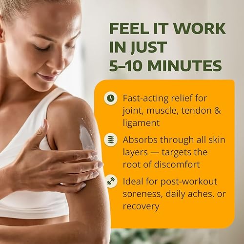 Miniatura 3 de 1-TDC Crema de alivio de articulaciones y músculos, uso en la espalda, rodilla, cuello, hombro, cadera, alivia las articulaciones rígidas, músculos