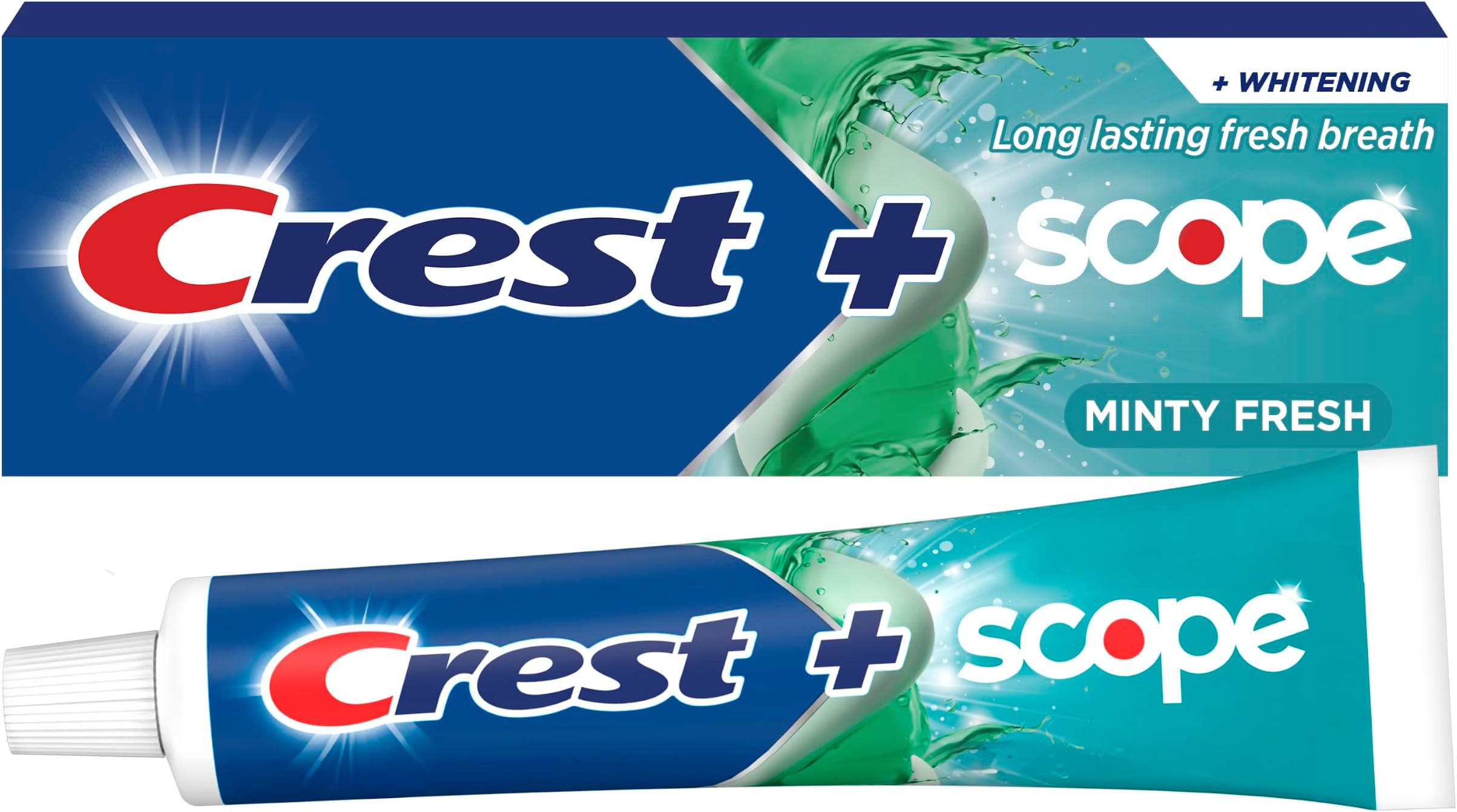 Complete Multi-Benefit Whitening + Scope Fluoride Toothpaste Minty Fresh Striped - 5.4 oz (153 g)