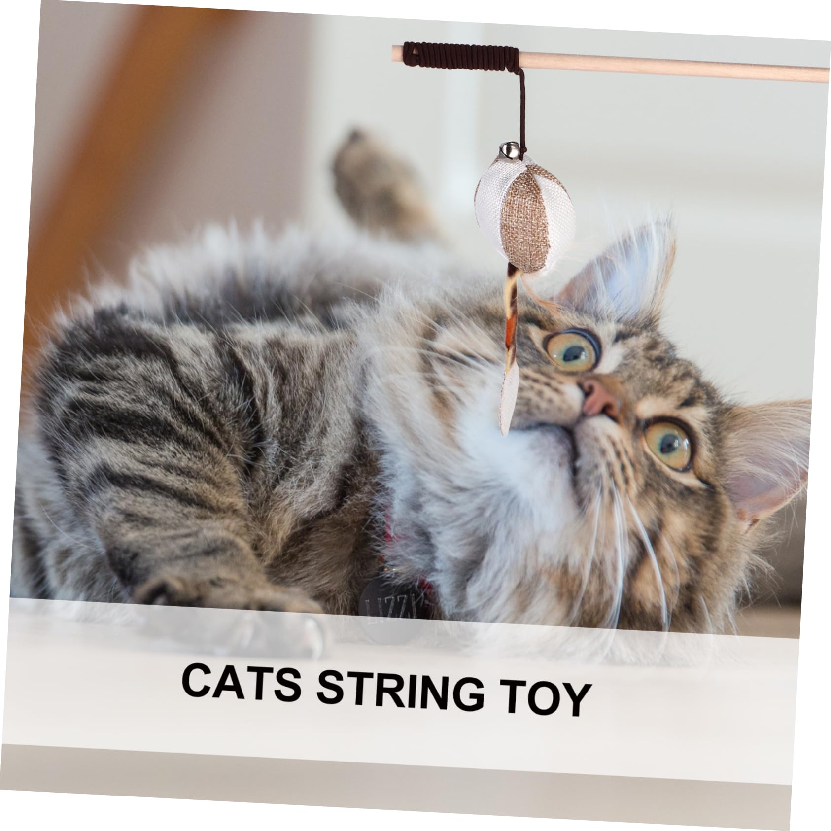 POPETPOP Lot De 3 Jouets Interactifs pour Chat avec Clochettes pour Intérieur (5 Pièces X 3)
