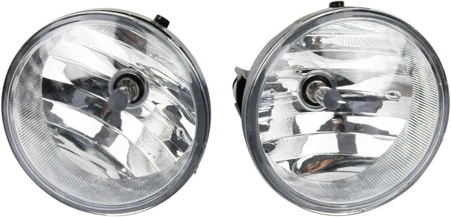 Tiny Force Pair of Fog Lights Lamps RH LH Compatible with Toyota Tacoma 2005-2011/ Tundra 2007-2013/ Solara 2004-2006/ Sequoia 08-15 Replaces TO2594105 TO2592117 81210AA030 With H10 12V 42W