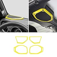 Vista 8 de Para JL - 4 piezas de cubierta de altavoz de pilar A, ajuste de audio para altavoz de techo, compatible con Jeep Wrangler JL JLU y Gladiator JT Azul