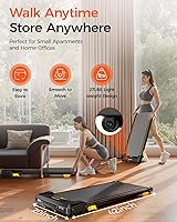 Vista 7 de Walking Pad Treadmill, BestGod Incline Under Desk Treadmill 330lbs Capacity, 2.5HP Portable Treadmills for Home, Compact Treadmills Mini Running