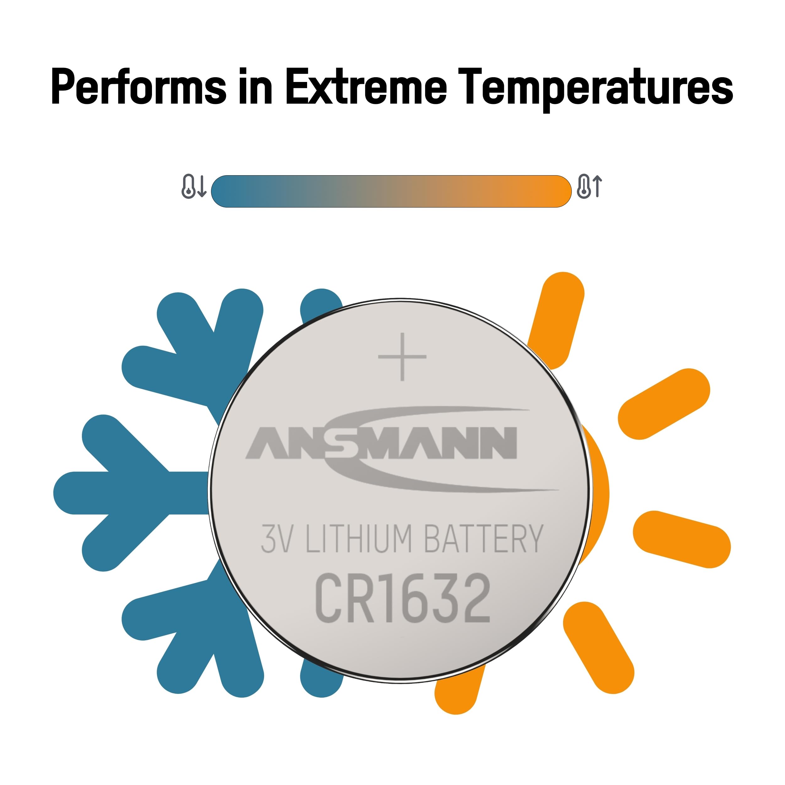 Batterie A Bottone CR1632 Al Litio VARTA - Confezione Da 5, 3V, 140mAh, Perfette Per Dispositivi Elettronici