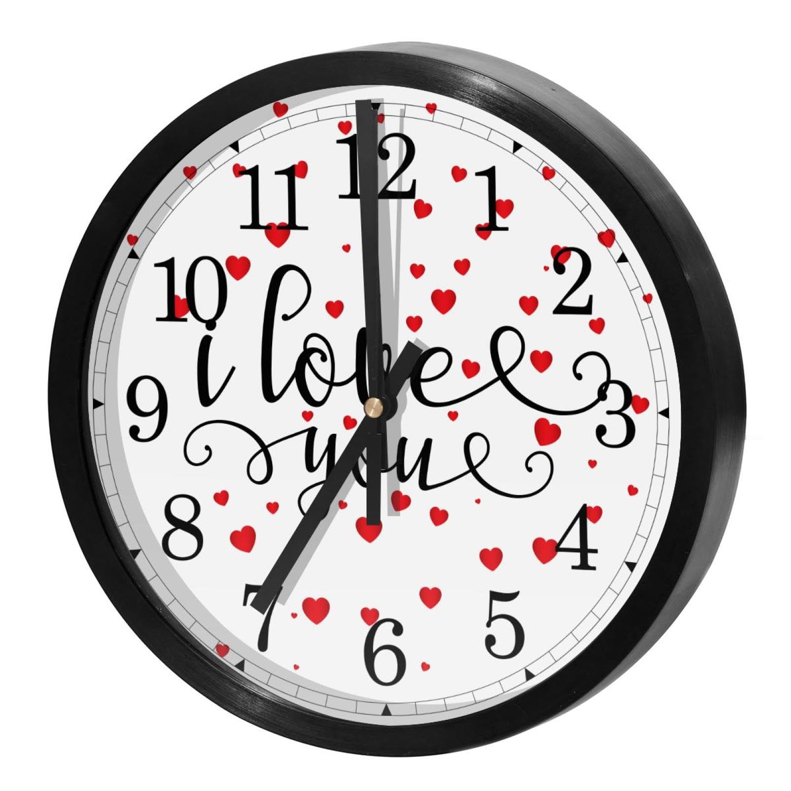 Horloge murale décorative avec cœur à offrir pour une crémaillère