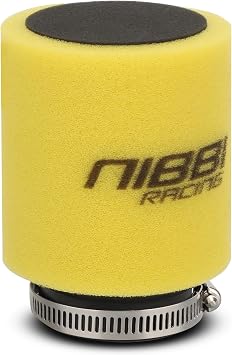 NIBBI Motorcycle Air Filter, 45mm Dual-layer Foam Air Filter for ATV Dirt Bike Pit Bike Go Kart Scooter GY6 SSR Taotao