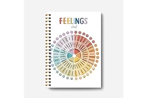 Feelings Wheel Therapy Spiral Journal Notebook