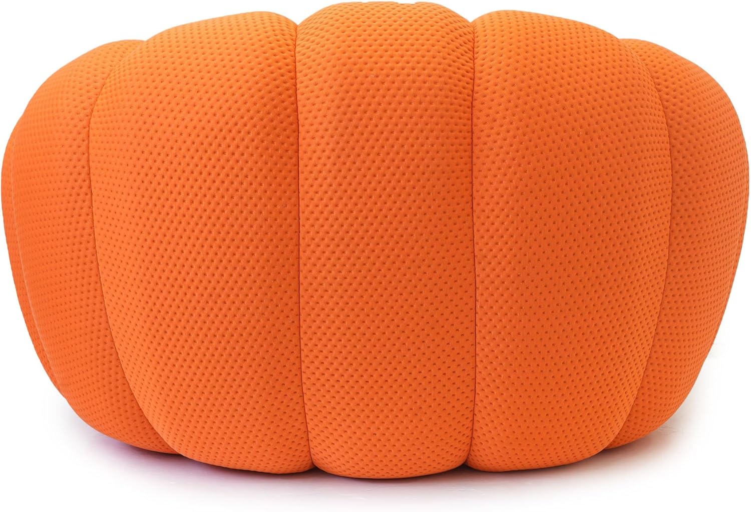 JACH Oversized Bubble Couch Chair, 49.21'' Modern Lazy Floor Sofa, Upholstered Mesh Fabric Bubble Sofa, 3D Honeycomb Shape Curved Couch for Living Room, Office, Apartment, Small Space (Orange) Single Seat Orange