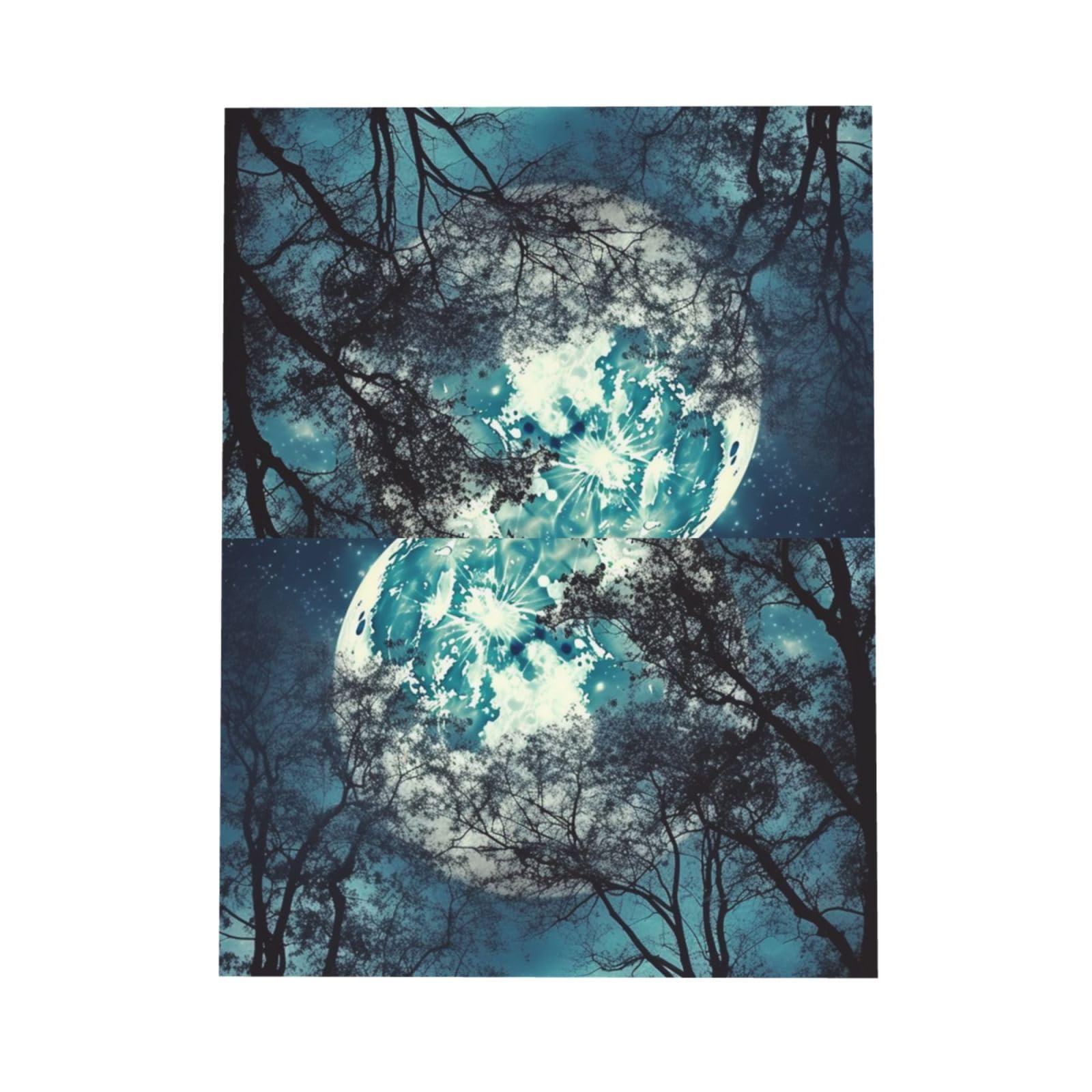 Amazon.com: NBSKSDLK blue moon Greeting Cards All Occasion Blank