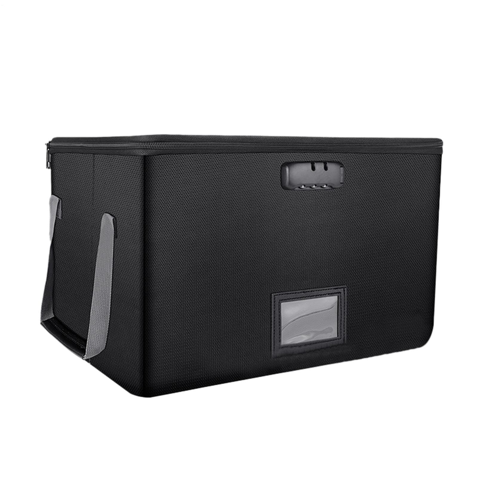 Wasserdichte sichere Box Locking File Box | Feuerbeständige | Dokumentenorganisatorgehäuse | Durable versiegelten Lagerbehälter mit Griff | Großes tragbares Archivierungssystem für Rechts