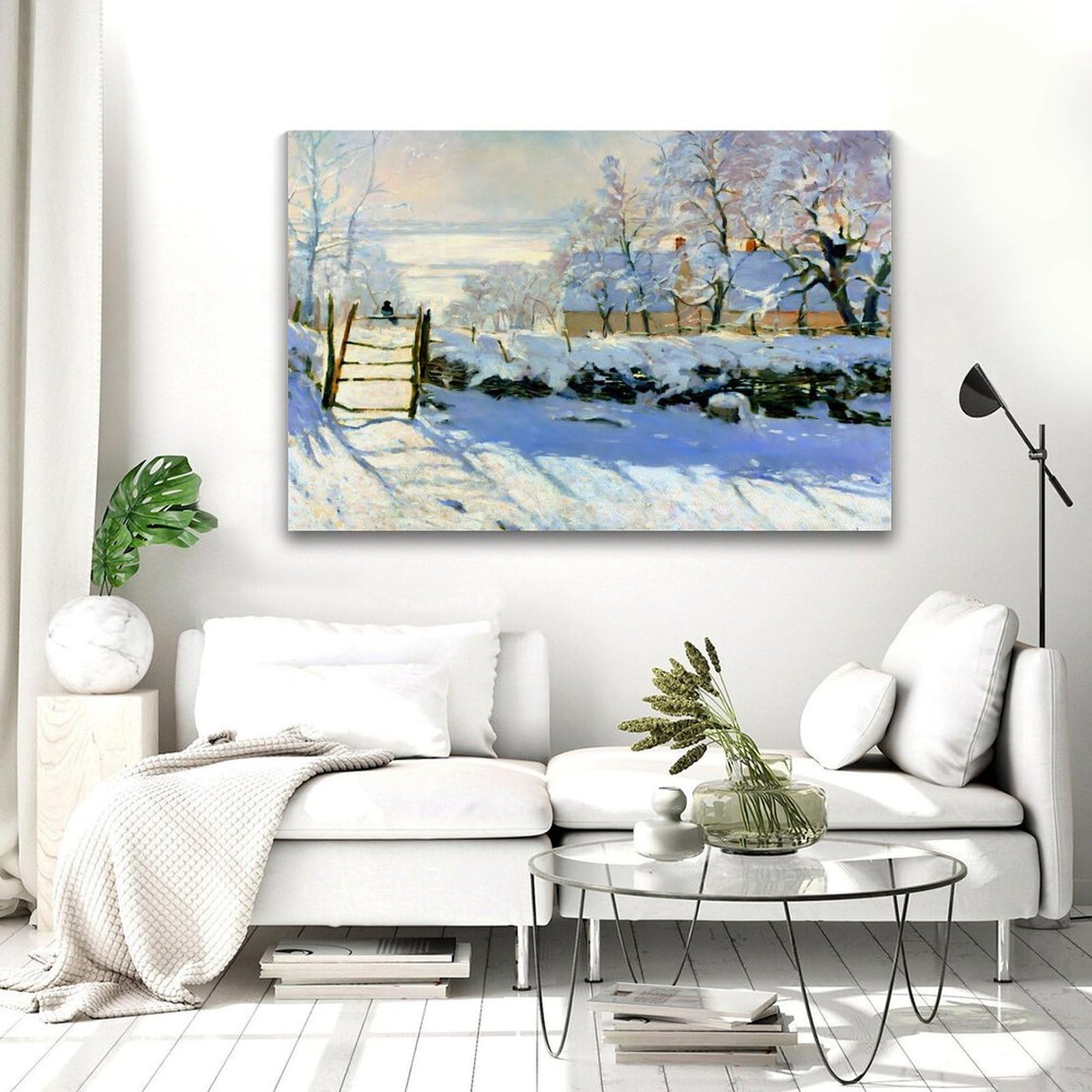 Amazon.co.jp: クロード・モネ カササギのポスター 1869 年にクロード