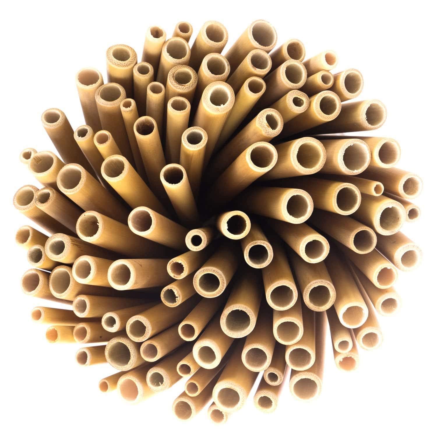 NJ Organic Bamboo Straws with Cleaning Brush 9 Inch, Biodegradable Reusable Straw for Kids and Adults, Handcrafted Natural Alternative to Plastic, BPA Free Non-Toxic and No Inks Dyes Straws (12) - Image 5 thumbnail
