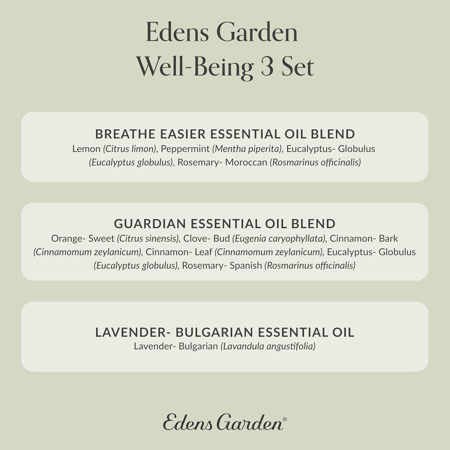 Edens Garden Essential Oils Well-Being 3 Set – 100% Pure Therapeutic Grade, Undiluted, Natural Aromatherapy for Skin, Diffusers & Home – Includes: Breathe Easier, Guardian & Lavender, 10 ml/ 3 Pack - Image 9