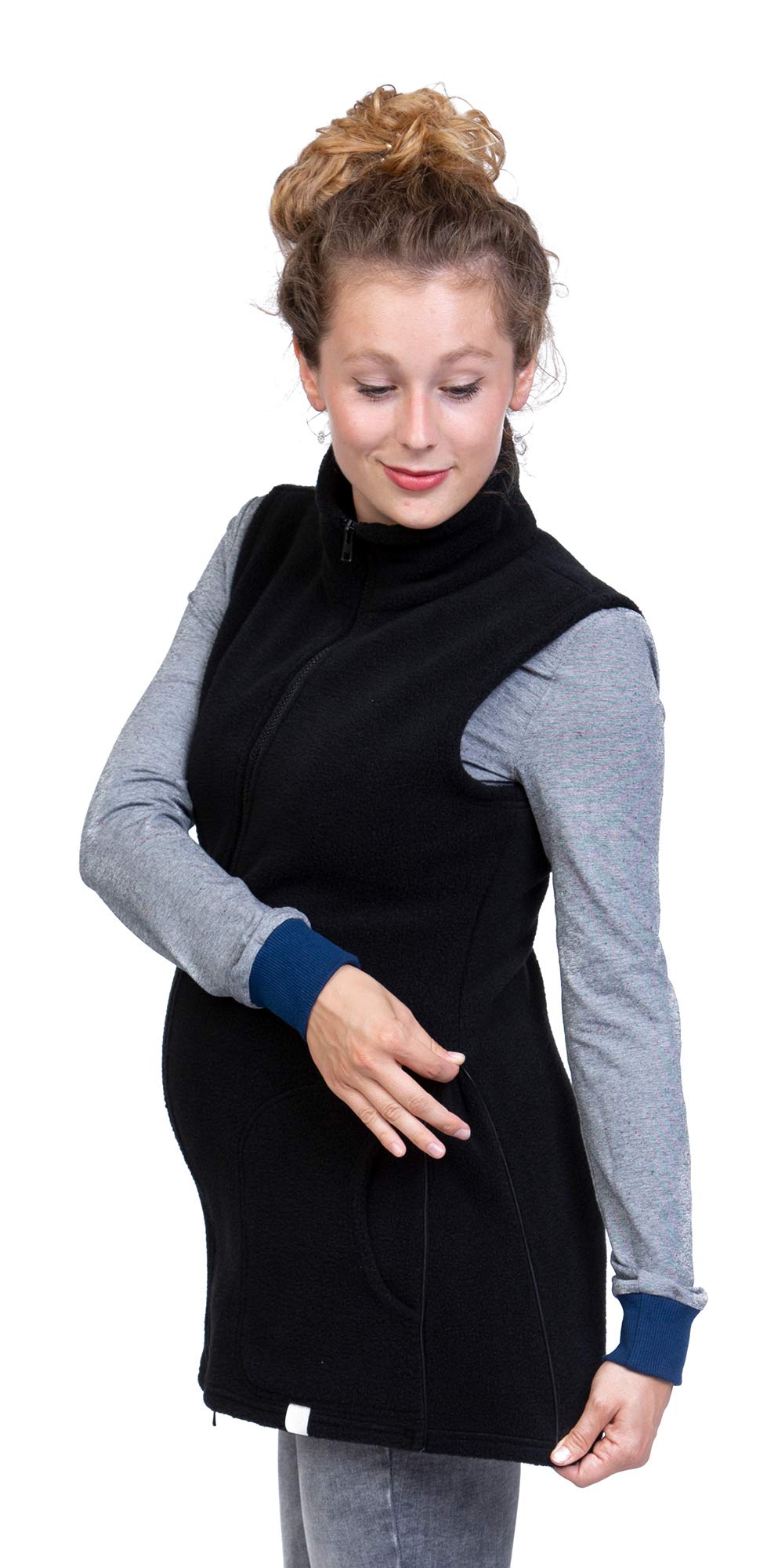 Viva la Mama - Gilet de portage 3 en 1 en polaire - Gilet d'hiver supplémentaire pour vestes de portage - RERIK