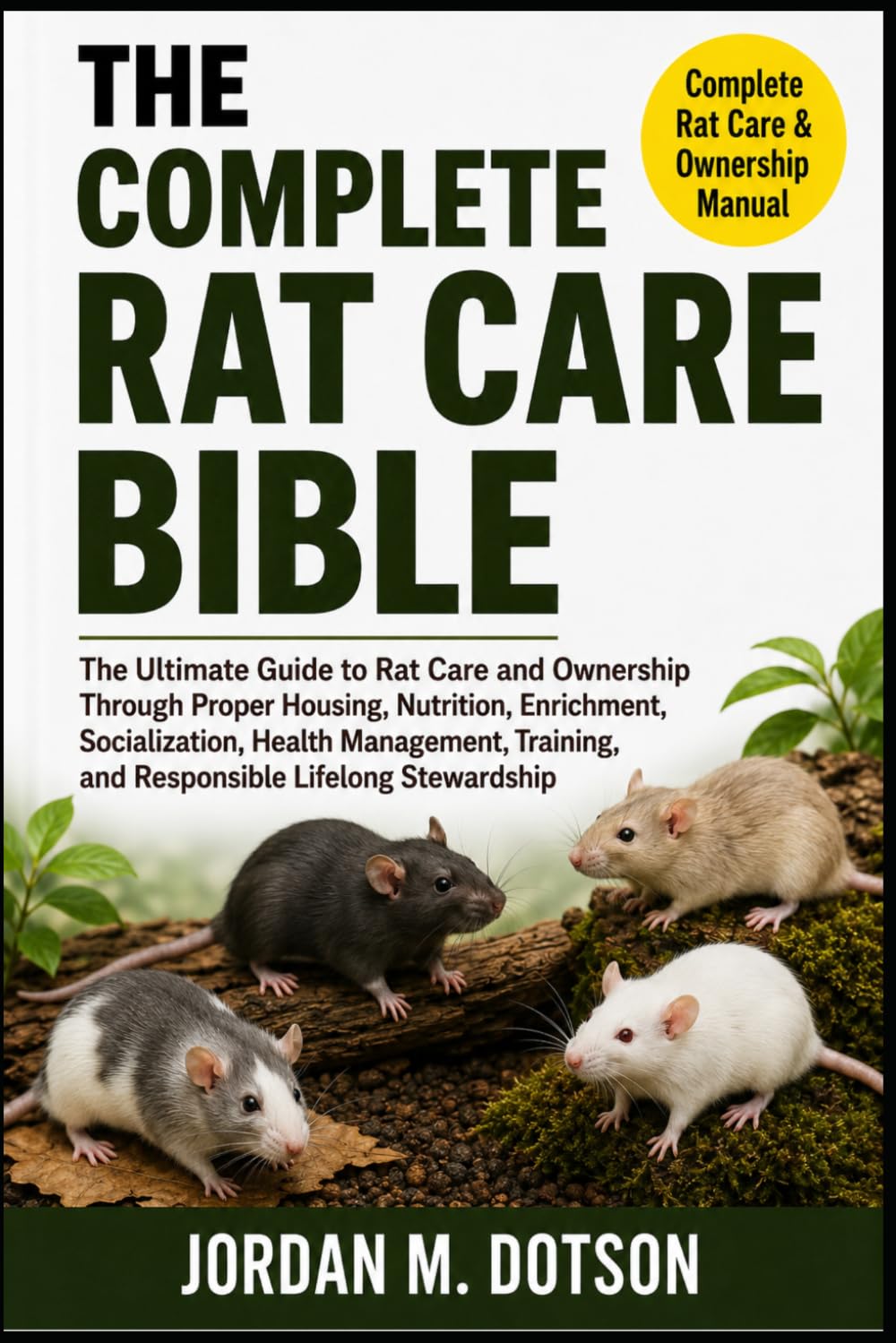 THE COMPLETE RAT CARE BIBLE: The Ultimate Guide to Rat Care and Ownership Through Proper Housing, Nutrition, Enrichment, Socialization, Health ... and Responsible Lifelong Stewardship