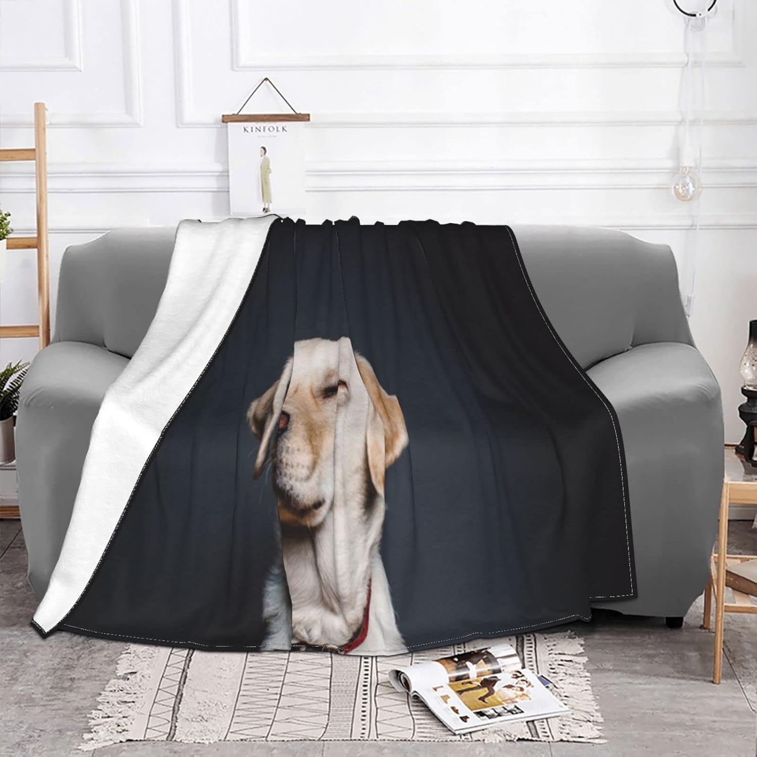 Dog Blanket Ultra Soft Micro Fleece Blanket Throw for Couch Sofa Bed