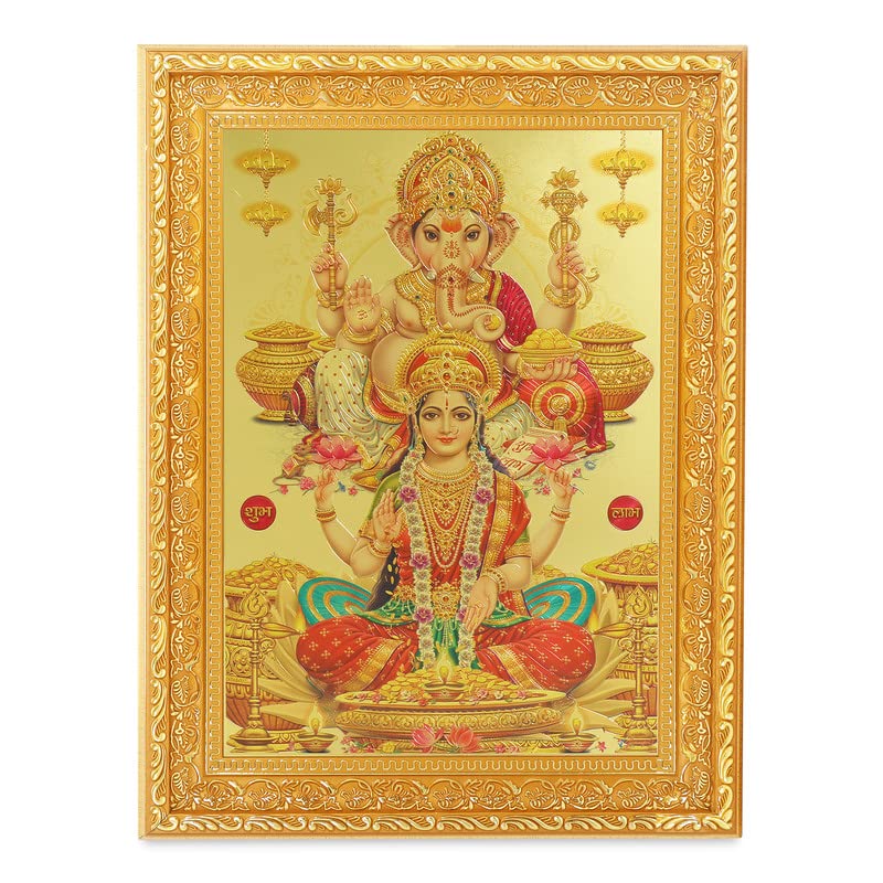 Cadre photo doré Lakshmi Ganesh BM TRADERS aux finitions de luxe