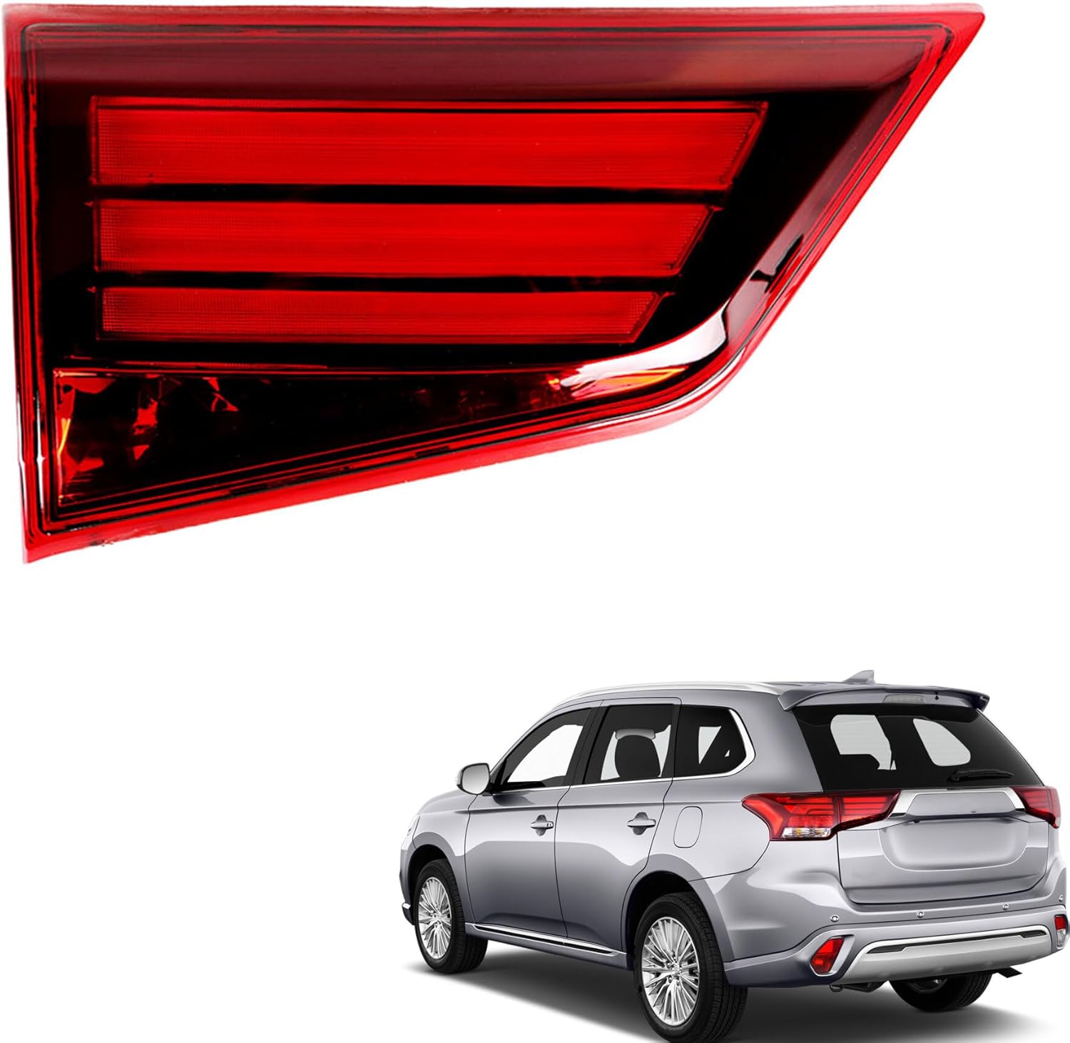 Tail Light Rear Light Assembly Inner Driver Side Clear Lens Replacement for 2016 2017 2018 2019 2020 Outlander