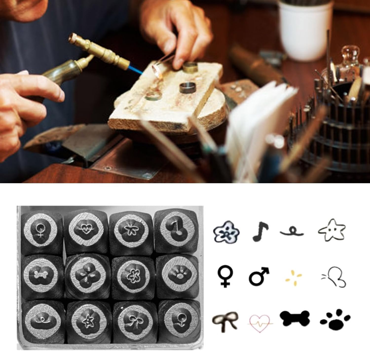 12Pcs Metal Chisels Tools for Jewellerys Making and Carving Practical Jewelry Equipment Professional Engraving Kits Personalized Jewelry Crafting
