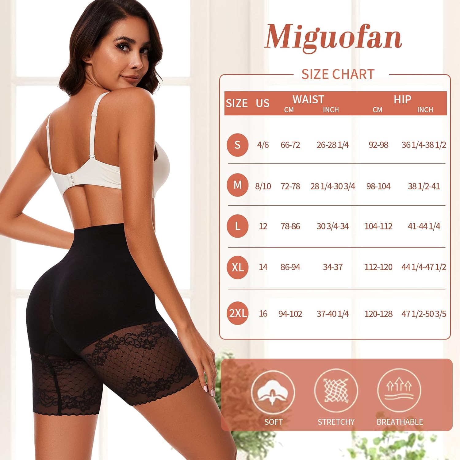 Tummy Control Shapewear Shorts for Women Under Dress Seamless Mid Waist Body Shaper Shaping Underwear Girdle Panties - Image 6