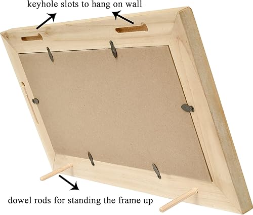 Miniatura 5 de Marco de fotos rústico de madera natural envejecida para colgar en la pared, marco de fotos de 3 aberturas de 4 x 6 pulgadas, idea de regalo de
