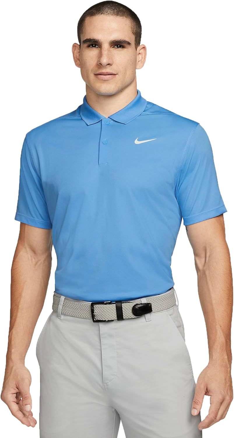 Nike Men's Victory Solid Dri-Fit Polo M University Blue | White