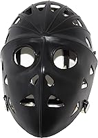 Vista 1 de Mylec Adult Street Hockey Goalie Mask - High-Impact - Ventilation Holes + Adjustable Straps - Street Hockey Only,Halloween Mask Negro