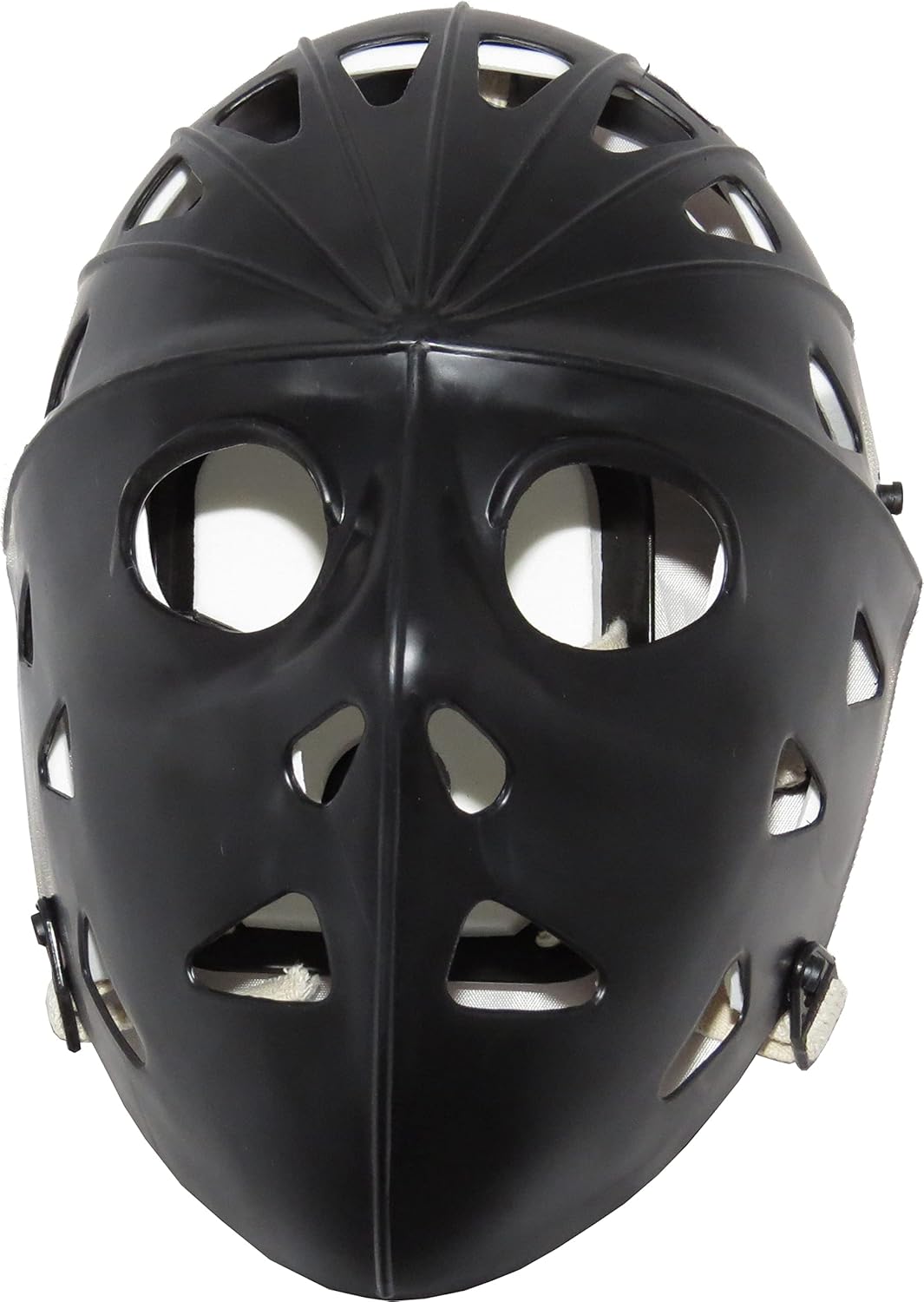 MyLec Pro Goalie Mask, Lightweight & Durable Youth Hockey Mask, High-Impact Plastic, Hockey Helmet with Ventilation Holes & Adjustable Elastic Straps, Secure Fit, Modern Hockey Gifts (Black,Medium) : Field Hockey Goaltenders Helmets : Sports & Outdoors